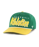 '47 Brand Men's Kelly Green Athletics Drop Shadow Rope Hitch Adjustable Hat
