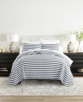 ienjoy Home Classic Stripe Reversible -Pc. Quilt Set