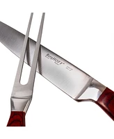 Pakka Wood Steak Carving Set, 7 Piece