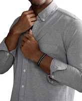 Esquire Men's Jewelry Diamond Chevron Flex Bracelet (1/4 ct. t.w.) in Black Ion-Plated Stainless Steel