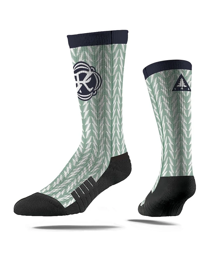 Strideline Men's and Women's New England Revolution 2025 Jersey Hook Premium Crew Socks