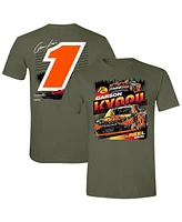 Jr Motorsports Official Team Apparel Men's Green Carson Kvapil Bass Pro Shops Car T-Shirt