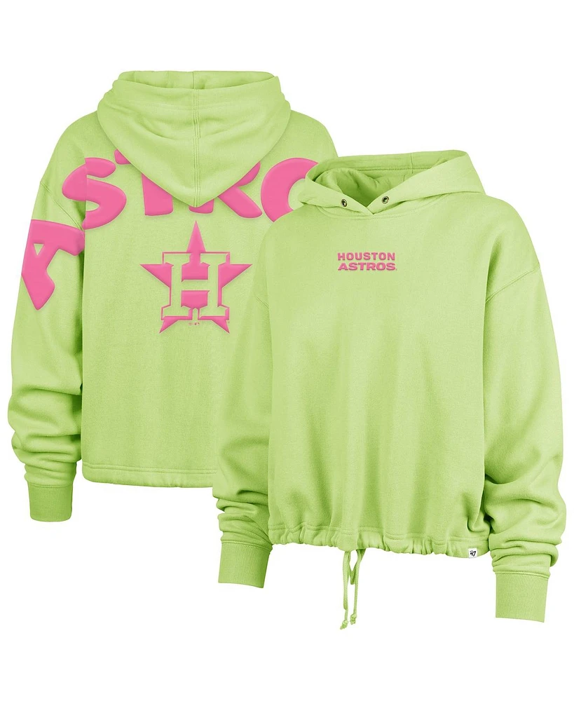 '47 Brand Women's Green Houston Astros Bright Side Venice Pullover Hoodie