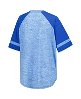 G-iii 4Her by Carl Banks Women's Heather Royal Kyle Larson Hall of Fame Oversized Raglan V-Neck T-Shirt