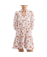 Smith & Quinn Women's Texas White/Burnt Orange Longhorns Tailgate Collection Tory Dress