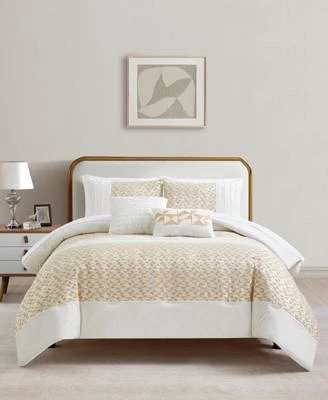 Sunham Neutral Dalton Comforter Sets