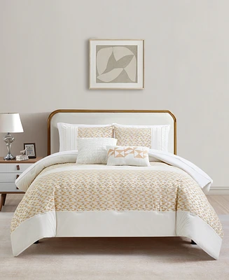 Sunham Neutral Dalton 9-Pc. Comforter Set
