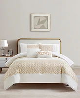 Sunham Neutral Dalton 9-Pc. Comforter Set