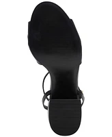 Steve Madden Women's Caden Knotted Embellished Block-Heel Sandals