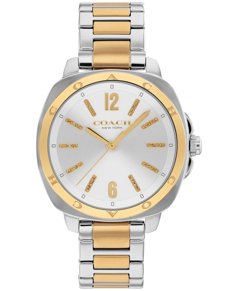 Coach Women's Kitt Two-Tone Stainless-Steel Bracelet Watch, 34mm