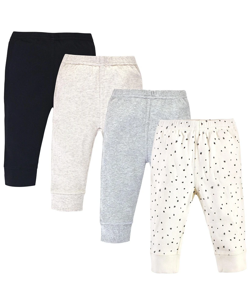 Touched by Nature Toddler Boys Organic Cotton Pants 4pk, Star, 5