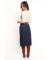 Petal and Pup Women's Starcie Denim Midi Skirt