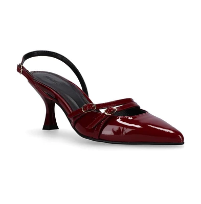 Joelle Onix Burgundy Leather Pumps