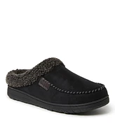 Dearfoams Men's Microsuede Moccasin Toe House Shoe Clog Slipper