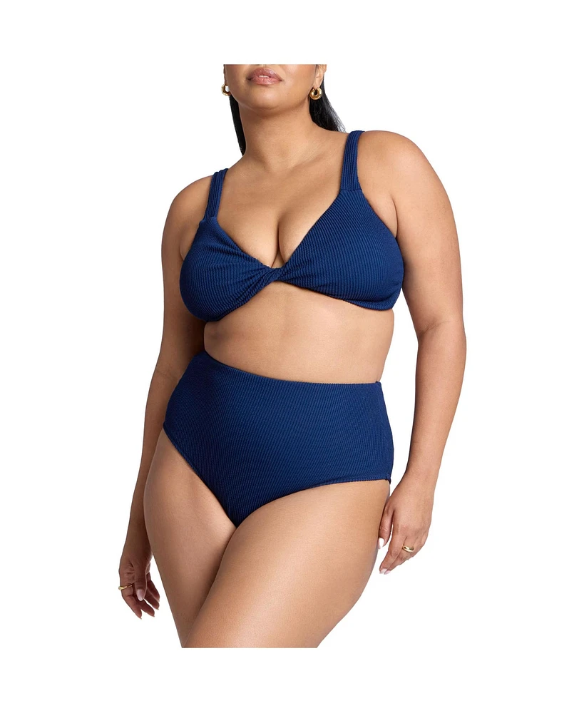 Eloquii Plus Textured Bikini Top