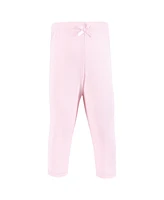 Hudson Baby Girls Cotton Pants and Leggings, Mint Floral