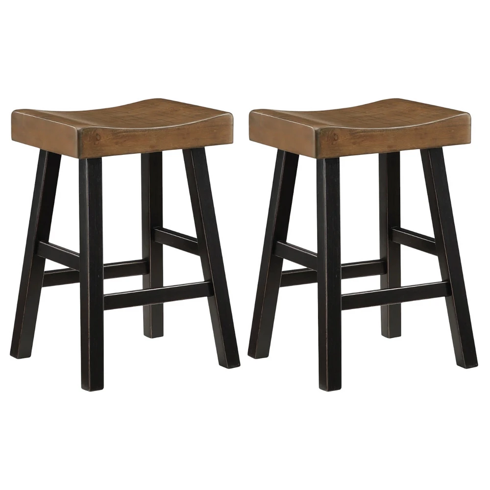 Stylish Counter Height Bar Stool Set of 2 for Kitchen & Dining