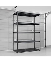 72"H 5 Tier Metal Shelves for Storage Garage Shelving 2000LBS Heavy Duty Storage Shelves Adjustable Garage Shelf Industrial Shelving Unit Storage Util
