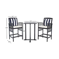 Pate 3 Pc Bar Height Outdoor Bistro Set