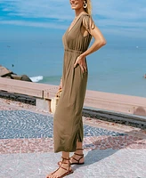 Cupshe Women's Jungle Chic Olive Wrap Jumpsuit