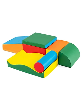 Slickblue Kids 7-Piece Climbing Toys Set Fun and Safe Playground Equipment for Active