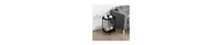 Modern Side Table – Metal Round Tray Top with Foldable Legs