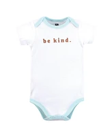 Hudson Baby Boys Cotton Bodysuits, Neutral Abstract, 9-12 Months