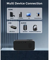Elephas Mini Projector, 2025 Upgraded Full Hd 1080P Support Video Projector, Portable Small Movie Projector