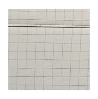 Square Ottoman with Grid Pattern Upholstery & Hidden Storage for Space-Saving Style