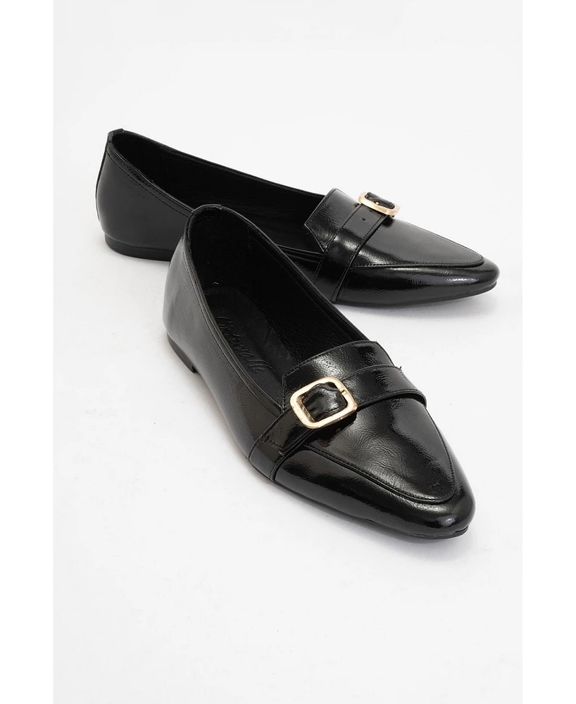 Women's Zarina Leather Pointed Toe Flats