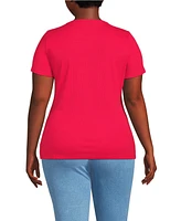 Lands' End Plus Micro Rib T-Shirt