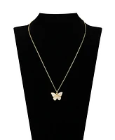 Unwritten Mother of Pearl Butterfly Mama Necklace