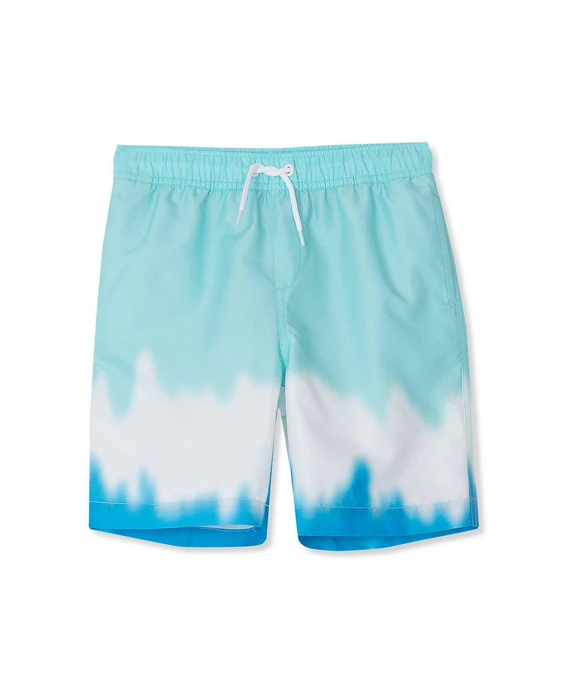 Lands' End Big Boys Husky Active Stretch Swim Trunks