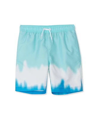 Lands' End Big Boys Husky Active Stretch Swim Trunks