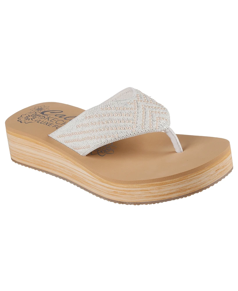 Skechers Women's Cali Summers Mid Flip-Flop Thong Sandals from Finish Line