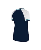 New Era Women's Navy Seattle Mariners Gameday Raglan V-Neck T-Shirt