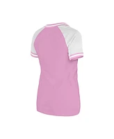 New Era Women's Light Pink Detroit Tigers Gameday V-Neck T-Shirt