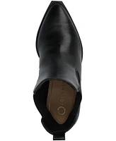 Journee Collection Women's Rosemary Western Comfort Chelsea Booties