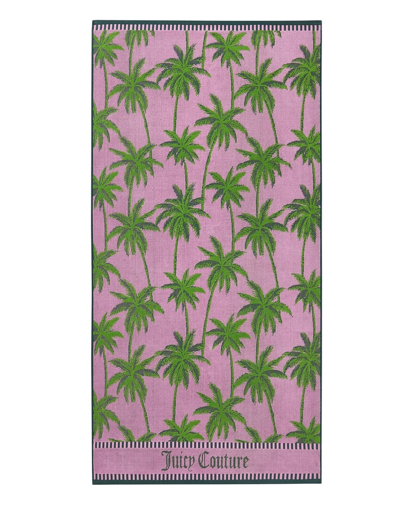 Juicy Couture Palm Trees Cotton Beach Towel, 36" x 72"