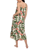Linea Donatella Women's Toucan Floral Maxi Nightgown