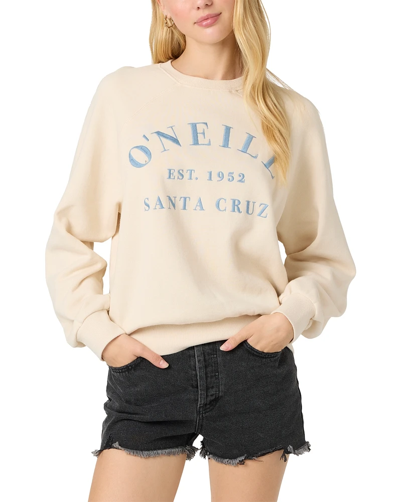 O'Neill Juniors' Boardwalk Tapioca Pullover Fleece Sweatshirt