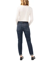 Silver Jeans Co. Women's Boyfriend Mid Rise Slim-Leg