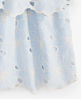 Rare Editions Big Girl Enlarged Flora Eyelet Dress