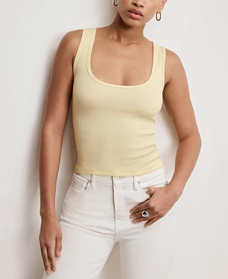 Good American Women's Micro-Rib Tank Top