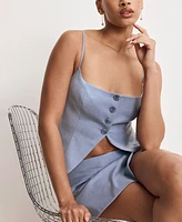 Good American Women's Twill Suiting Cami Top