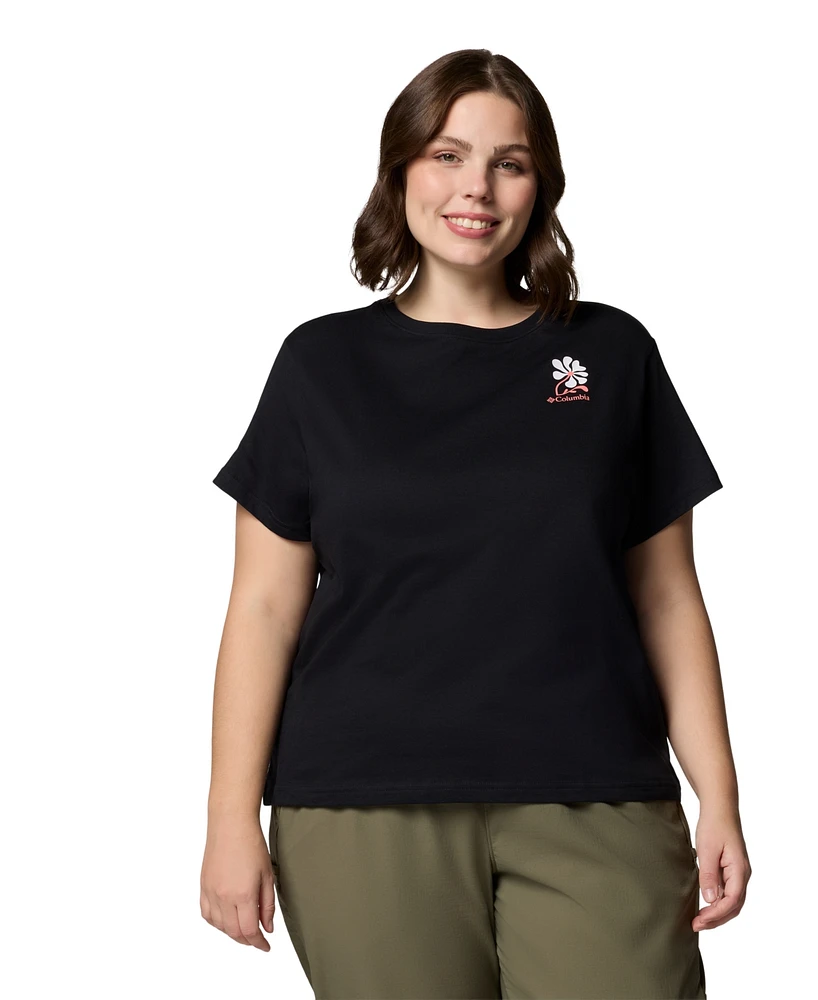 Columbia Plus Rolling Bend Graphic Short Sleeve Top