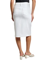 Jones New York Women's City Denim Pencil Midi Skirt