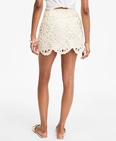 On 34th Women's Sequin Crochet Mini Skirt, Exclusively at Macy's