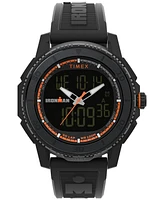 Timex Men's Digital Black Polyurethane Strap Watch, 47mm
