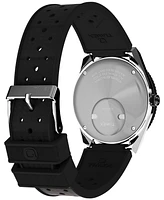 Timex Men's Analog Black Rubber Strap Watch, 38mm